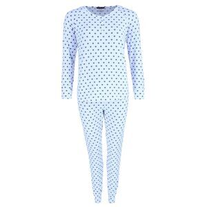 Grumpy & Gorgeous Women's Plus Polka Dot Jogger and Henley Pajama Set